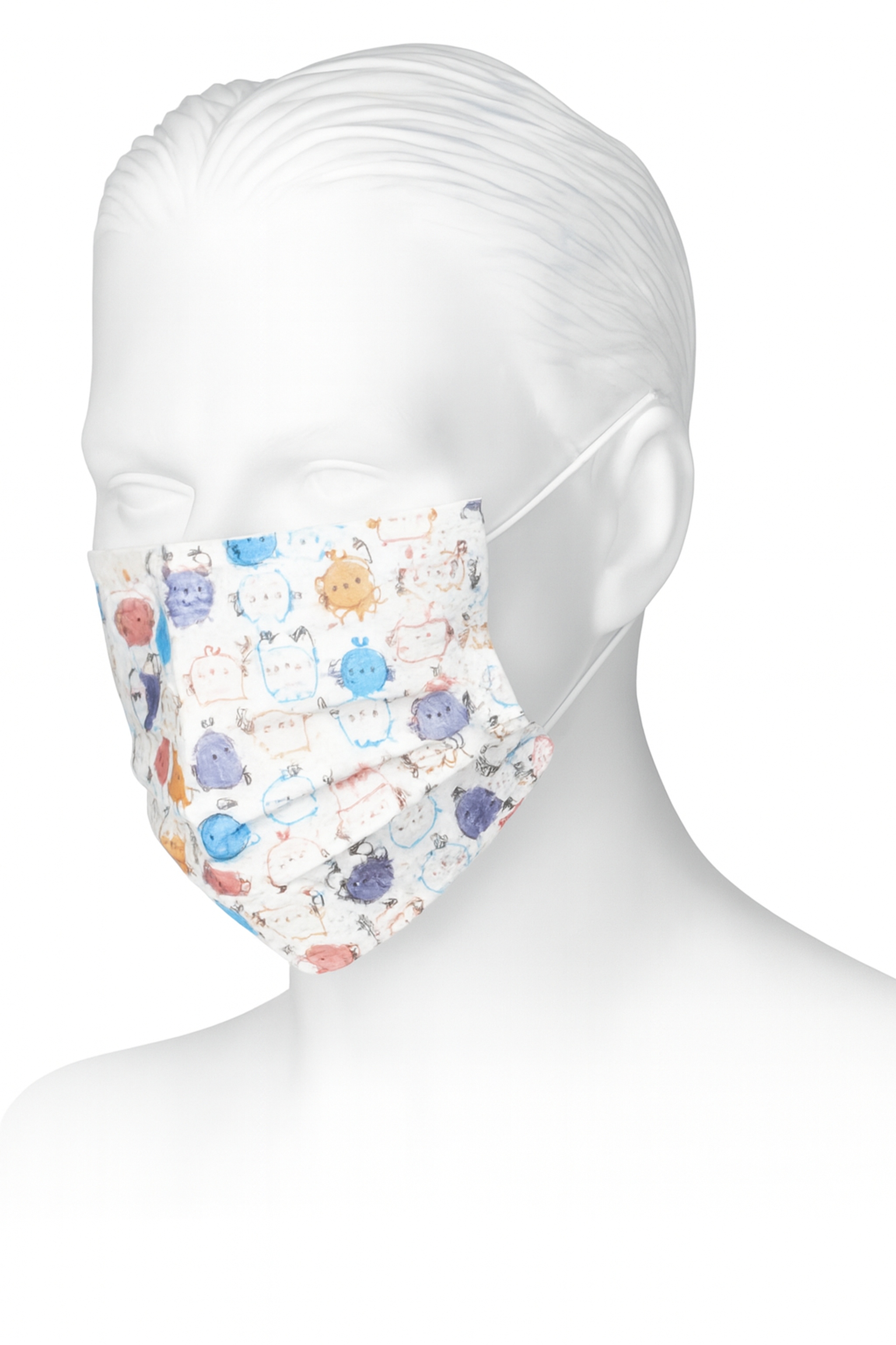 Медична маска BETAtex, одноразова, з гумками, нестерильна